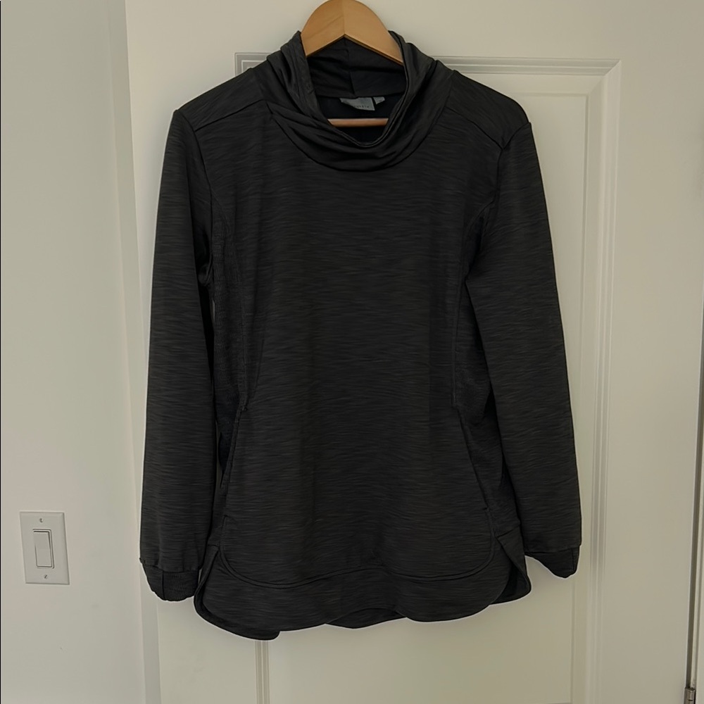 Athleta Women's Black Cowl Neck Sweater